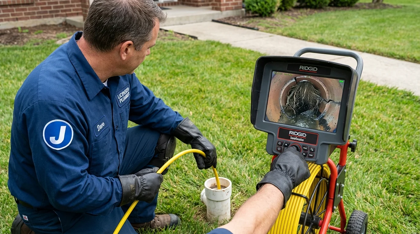 Sewer camera inspection being performed by Johns Plumbing LLC in Primghar